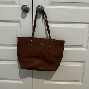Coach Rich Camel  Leather Tote